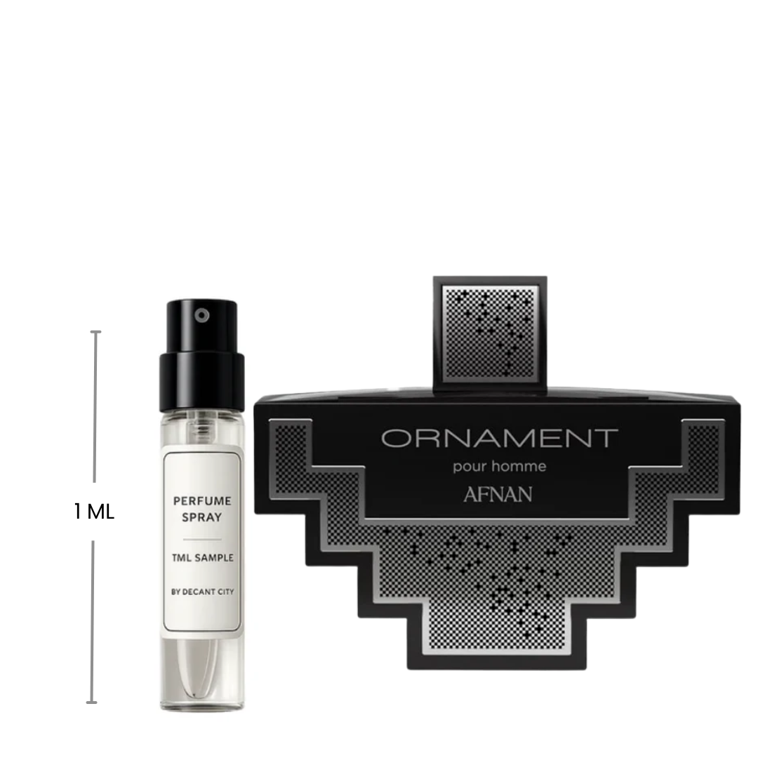 Afnan Ornament Pour Homme Eau de Parfum Spray, Woody Aromatic, for Men