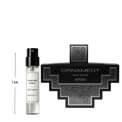 Afnan Ornament Pour Homme Eau de Parfum Spray, Woody Aromatic, for Men